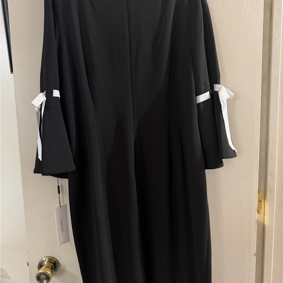 Calvin Klein Black Dress with White Trim - Picture 2 of 5